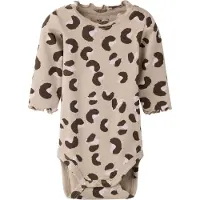 Name it Sparkdräkt/body 'NBFLANA' ecru / mörkbrun / taupe