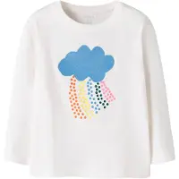Name it T-shirt 'NMFLINDALI' himmelsblå / gul / orange / vit