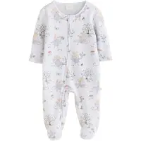 Next Pyjamas beige / grön / pastelllila / vit