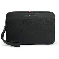 Tommy Hilfiger Metal Logo Textured Pouch