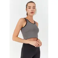 Tommy Life Ribbad ärmlös crop top