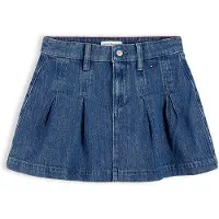 Tommy Hilfiger Pleated Denim Skirt