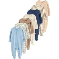 Next Pyjamas beige / marinblå / ljusblå / cappuccino / ljusbrun