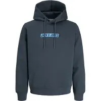 Jack & Jones Sweatshirt 'JJMUNK' azur / mörkgrå
