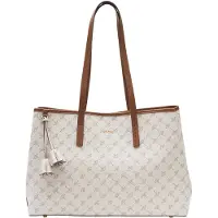 JOOP! Shoppingväska 'Cortina 1.0 Imogen' kräm / mörkbeige / karamell