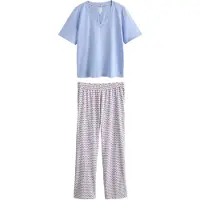 Next Pyjamas ljusblå / bär / vit