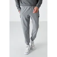 Tommy Life Herr Solid Pull-on Sweatpants med dragkedjeficka