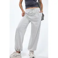 Busem Kvinnors bomullsblandning rakbenade sweatpants
