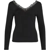 Vila T-shirt 'VILEOA' svart