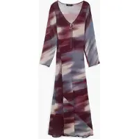 Desigual Klänning nude / marinblå / vinröd