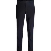 Jack & Jones Jack And Jones Cargo-byxor för män i seersucker med raka ben (Natthimmel)
