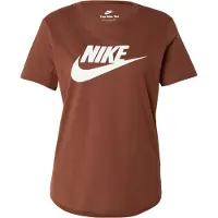 Nike T-shirt 'ESSNTL' brun / vit