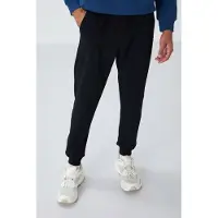 Tommy Life Herrars enfärgade fleecebyxor