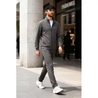 Tommy Life Herr Zip-krage Sweatshirt och Byxor Set