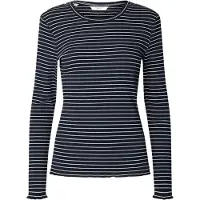 Selected Anna Stripe T-shirt Med Lång ärm