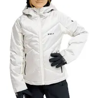 Roxy - Skidjackor barn - Snowdrift Gril Jacket Silver för Unisex - Barnstorlek 8 år - Grå