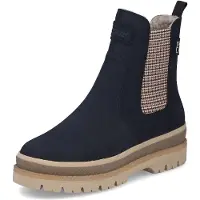 Rieker Chelsea boots kräm / marinblå / brun / roströd