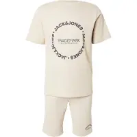 Jack & Jones Träningsoverall 'JJBENSON' chamois / rökblå