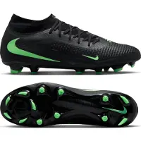 Nike Phantom 6 Academy High Cut Mg Shadow - Svart/illusion Green - Multi Ground (Mg), storlek 47