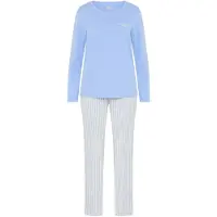 LASCANA Pyjamas blå / vit