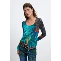 Desigual Kofta 'M. C. Lacroix' blå / aqua / rostbrun