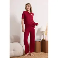 Trendyol Pyjamas rosa / burgunder