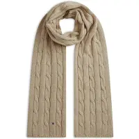 Tommy Hilfiger Kids Cable Knit Flag Embroidery Scarf