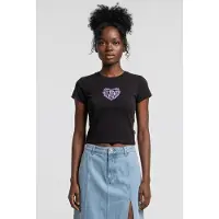 Vans T-shirt 'Barbed Heart' lavendel / svart