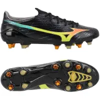 Mizuno Alpha Iii Made In Japan Sg Bright Black - Svart/orange - Soft Ground (Sg), storlek 44