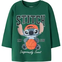 Name it T-shirt 'NMMAMDRES STITCH' safir / mörkblå / mörkgrön / ljusorange