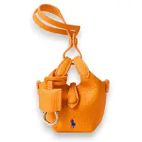 Ralph Lauren för kvinnor. 427P17791006 Läderberlock "Polo Play" till väska, orange (OSFA), Casual, Hud