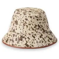 Ralph Lauren för kvinnor. 455P18123001 Beige fiskarhatt i kalvhår (OSFA), Brun, Casual, Hud