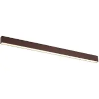 QAZQA Modern taklampa i valnötsträ inkl. LED 3-stegs dimbar 2700-4000K med dip switch - Keane