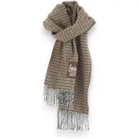 Bellerose unisex. BU262812 F2645F Mutch halsduk beige rutig (OSFA), Casual, Ull