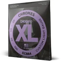 D'Addario ECB84 Chromes Bass Guitar Strings Custom Light 40-100 Long