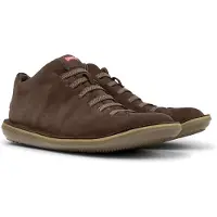 Camper för män. 36678-090 Bruna Beetle-sneakers i läder (42), Hud, Karta, Nyckelband, Casual