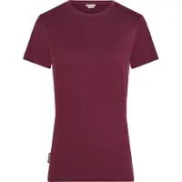 Icebreaker - Vandringskläder dam - W Merino 150 Tech Lite SS Tee Dk Berry för UnisexUll - Storlek M - Lila