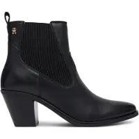Tommy Hilfiger Leather Western Chelsea Boots