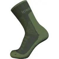 Icebreaker - Vandringskläder - M Merino Hike+ Heavy Crew Dk Loden Sphagnum för UnisexUll - Storlek 39-41,5 - Grön