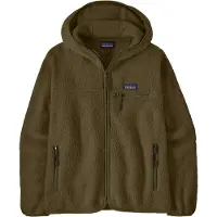 Patagonia - W's Retro Pile Hoody Basin Green för Unisex - Storlek S - Khaki