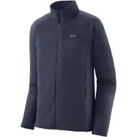 Patagonia - Fleece - M's R1 Jkt New Navy för Unisex - Storlek M - Marinblå
