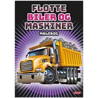 Tactic Målarbok - Trevliga Bilar och Maskiner - - One Size - Målarbok