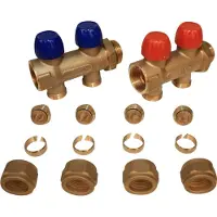 Wavin Tigris fördelarrörssats 1 2-vägs inkl. 20×2,0 mm Pex kopplingssats
