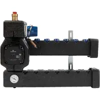 Wavin Midishunt 5-krets isolerad med Grundfos UPM3 Hybrid 15-70 pump