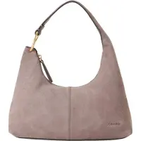 Calvin Klein Soft Suede Shoulder Bag