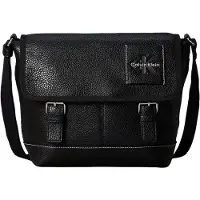 Calvin Klein Pebbled Signature Logo Messenger Bag