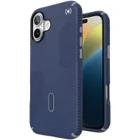 Speck Presidio2 Grip Clicklock & Magsafe - Fodral iPhone 16 Plus (Kustblå / Dammgrå / Vit)