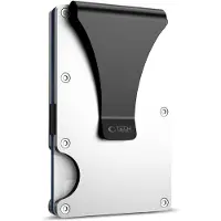 Tech-Protect Thorn RFID-korthållare/plånbok - stål-silver
