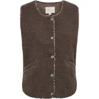 ONLY Fleecetröjor ONLBABY TEDDY VEST kvinnor - Brun - EU M