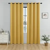 Easy Beauty Home123 1 ST Mörkläggningsgardiner Värmeisolerade Ljusfiltrerande Draperier med Öljetter Topp Vardagsrum Sovrum Gardiner Paneler Draperier 132cm*183cm（52in*72in）